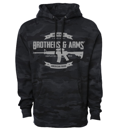 B&A Signature Pullover Reflective Graphic Hoody – Brothers & Arms USA